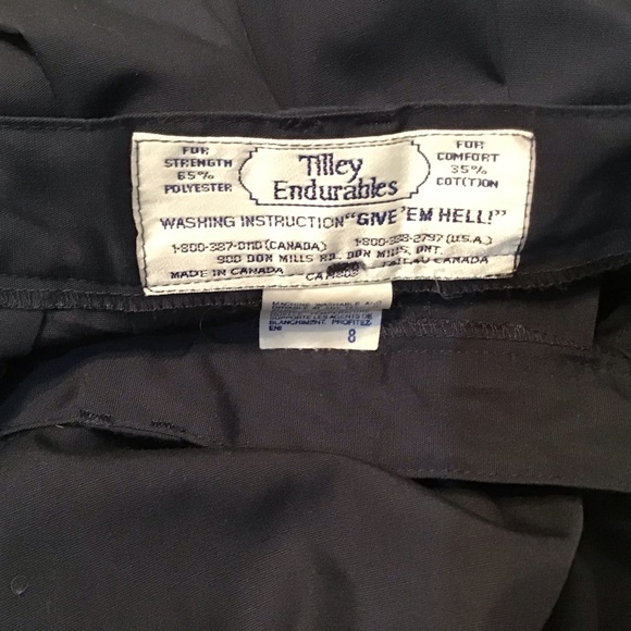 Tilley Endurables High Rise Navy Gaucho’s (Shorts) - Picture 6 of 6